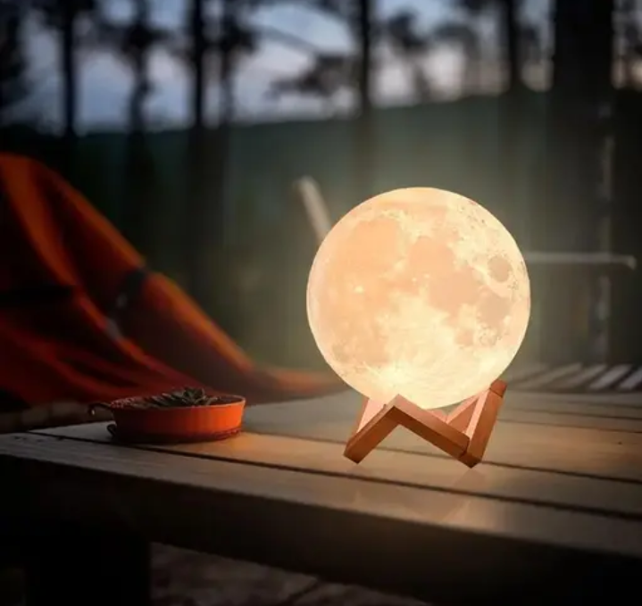 AZANIA-3D Moon Lamp for Home Decor - 7 Colour