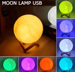 AZANIA-3D Moon Lamp for Home Decor - 7 Colour